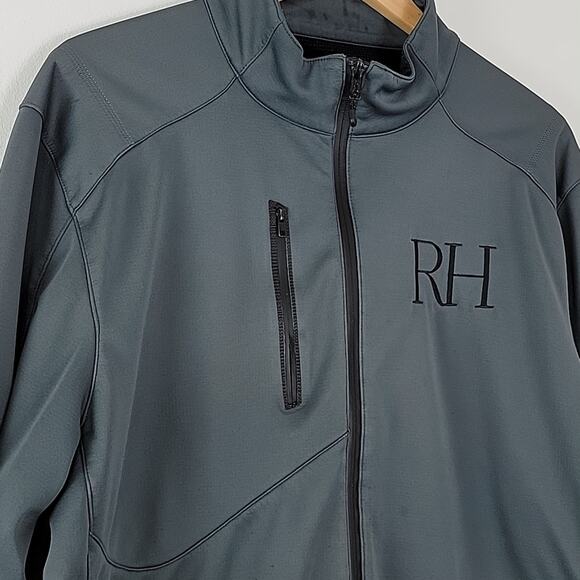 Ogio x RH Restoration Hardware Gray Softshell Zip-up Employee Jacket XL FLAWS - Picture 13 of 16